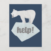 Help het Polaire Beer Briefkaart (Voorkant)