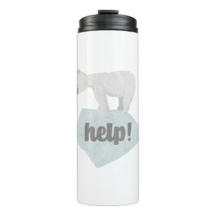 Help het Polaire Beer Thermosbeker