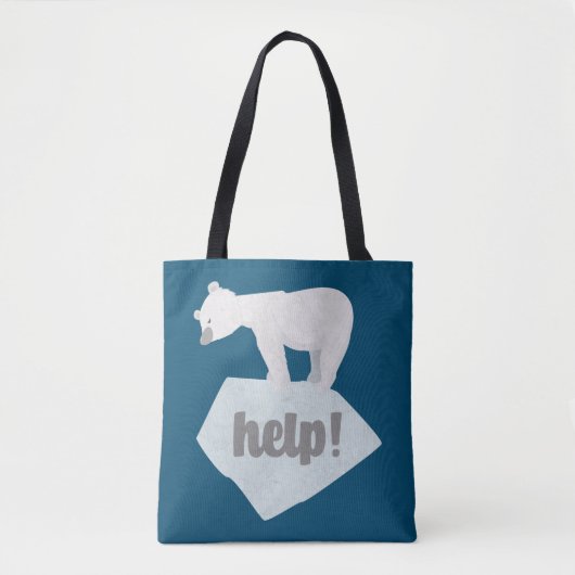 Help het Polaire Beer Tote Bag (Voorkant)