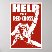 Help het Rode Kruis Poster (Voorkant)