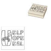 Help Hope Heal bujo Stamp Rubberstempel (Gestempeld)