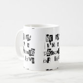 Help! Ik ben een gevangene van Liefde Koffiemok (Voorkant links)