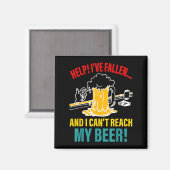 Help, ik ben gevallen en ik kan mijn bier niet ber magneet (Voorkant / Achterkant)