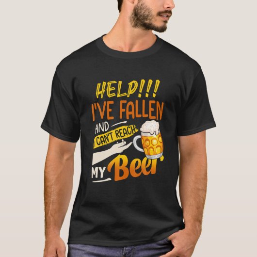Help ik ben gevallen en ik kan mijn bier T Shirt n (Voorkant)