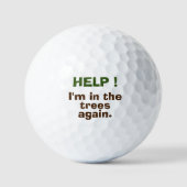 HELP! Ik ben weer in de bomen. Custom Golf Ball Golfballen (Voorkant)