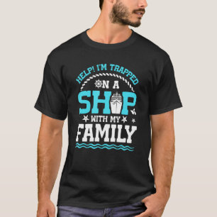 Help! Ik zit op een schip met mijn familie. T-shirt