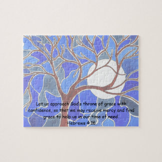 Help in nood - Hebreeuwen 4:16 - Bijbelvers Legpuzzel