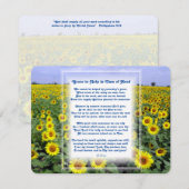 "Help in tijd van nood" Christelijk gedicht  Feestdagenkaart (Voorkant / Achterkant)