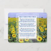 "Help in tijd van nood" Christelijk gedicht  Feestdagenkaart (Voorkant)