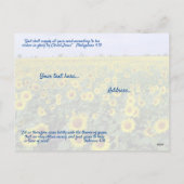 "Help in Time of Need" Christelijk gedicht Feestdagenkaart (Achterkant)