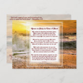 "Help in Time of Need" Christelijk gedicht Feestdagenkaart (Voorkant / Achterkant)