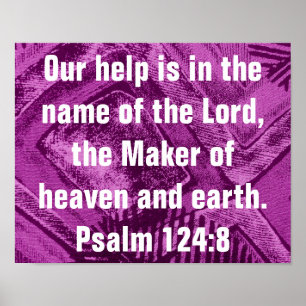 Help is in het Lord Psalms bijbelvers poster