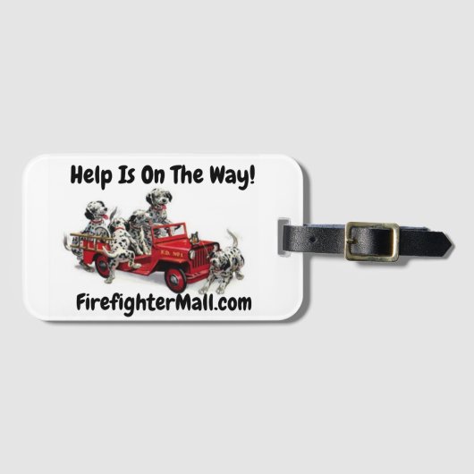 Help is onderweg! Bagagelabel (Voorkant (horizontaal))