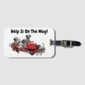 Help is onderweg! Bagagelabel (Voorkant (horizontaal))