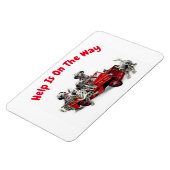 Help is onderweg, flexibele magneet (Linkerzijde)