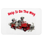 Help is onderweg, flexibele magneet (Horizontaal)