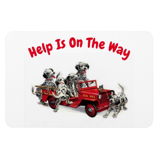 Help is onderweg, flexibele magneet (Horizontaal)