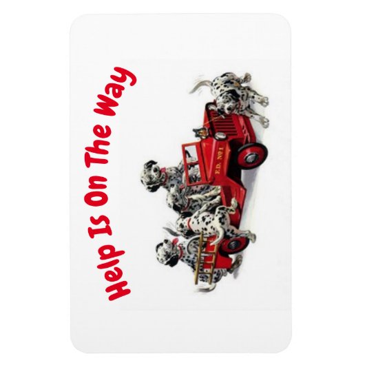 Help is onderweg, flexibele magneet (Verticaal)