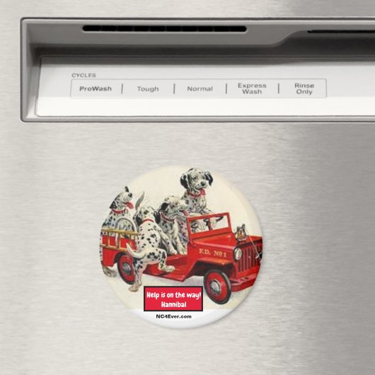 Help is onderweg! Hannibal Belle Magnet (Insitu (Vaatwasser))