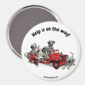 Help is onderweg! koelkastmagneet magneet (Voorkant / Achterkant)