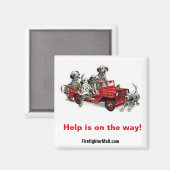 Help is onderweg! magneet (Voorkant / Achterkant)