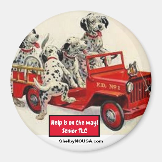 Help is onderweg! Senior TLC Magnet (Voorkant)