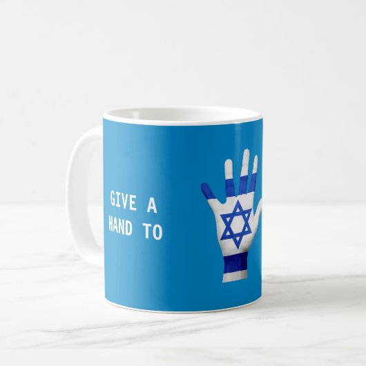 Help Israël Patriottisch Koffiemok (Voorkant links)