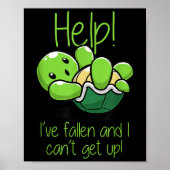 Help I've Fallen And I Can't Get Up Turtle Lovers Poster (Voorkant)