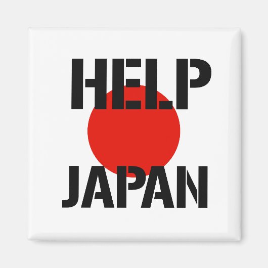 Help Japan - Magneet (Voorkant)