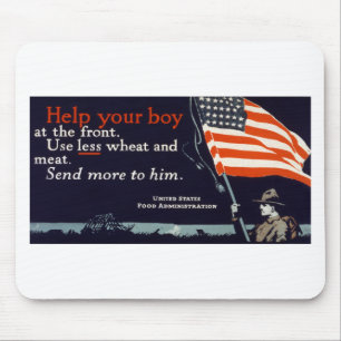 Help je jongen muismat