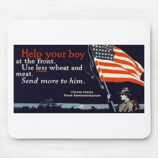 Help je jongen muismat (Voorkant)