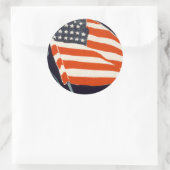 Help je jongen ronde sticker (Tas)