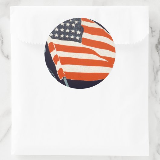 Help je jongen ronde sticker (Tas)