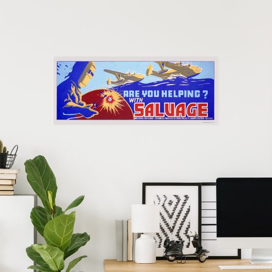 Help je? Redding - WPA Poster (Thuiskantoor)