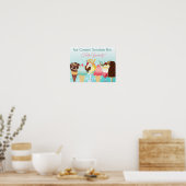 Help jezelf bij Ice Cream Sundae Bar-Poster Poster (Keuken)