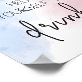 Help jezelf om drinken gender reveal sign te geven poster (Hoek)