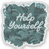 Help jezelf sticker (Voorkant)