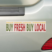 Help lokale boeren verse lokale Bumpersticker te k (Op auto)