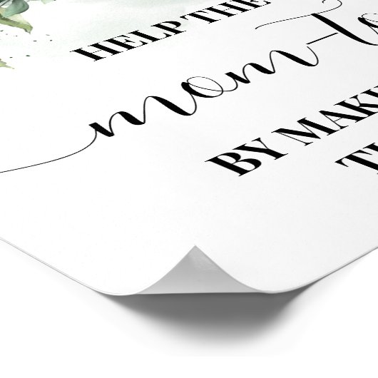 Help mam om jezelf te richten — Greenery Shower Poster (Hoek)