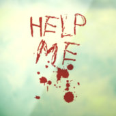 Help me bloed enge Halloween Decoratie Raamsticker (Vel 3)