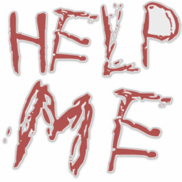 Help me bloed Halloween Sticker