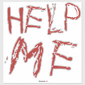 Help me bloed Halloween Sticker (Vel)