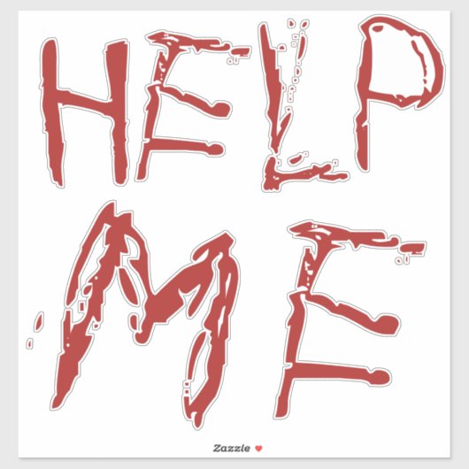 Help me bloed Halloween Sticker (Vel)