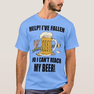 Help me dat ik ben gevallen en ik kan mijn Bier ni T-shirt