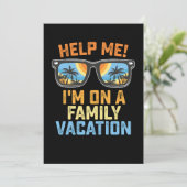 Help me dat ik op een familievakantie sta kaart (Staand voorkant)