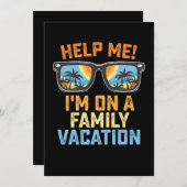 Help me dat ik op een familievakantie sta kaart (Voorkant / Achterkant)