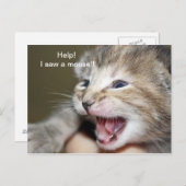 "Help me een muis!" Briefkaart (Voorkant / Achterkant)