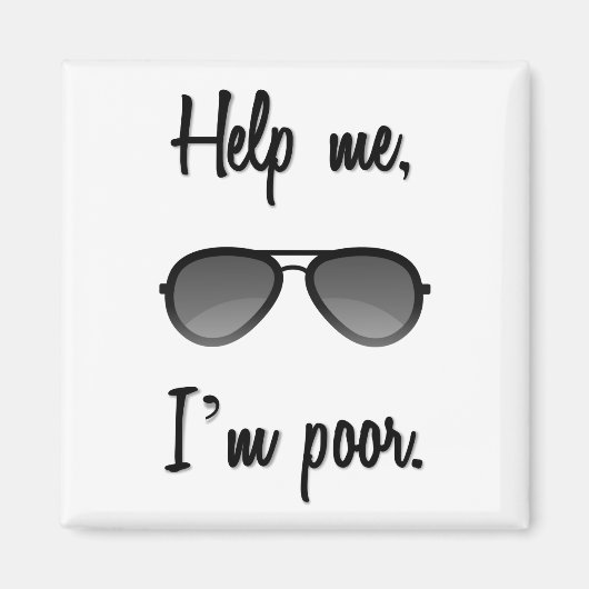 Help me, ik ben arm magneet (Voorkant)