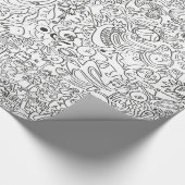 Help me, ik kan niet stoppen met het doedelen van  cadeaupapier (Hoek)