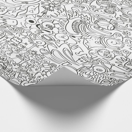 Help me, ik kan niet stoppen met het doedelen van cadeaupapier (Hoek)